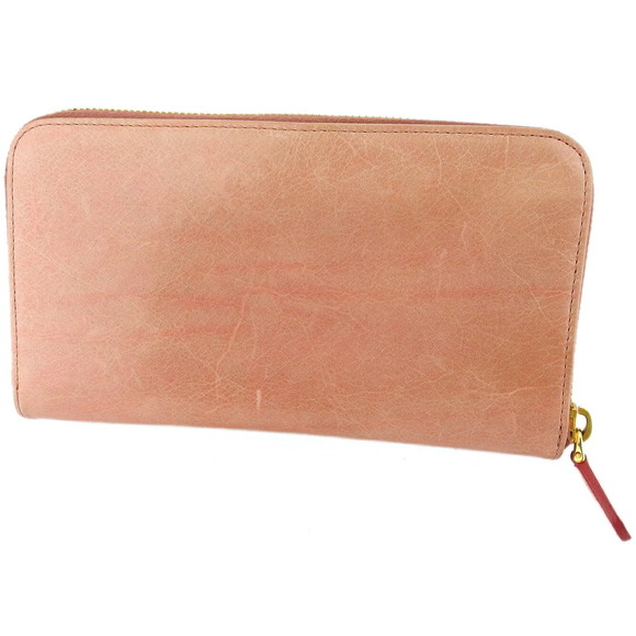 Prada beige pink long leather ribbon Wallet - Picture 1 of 6